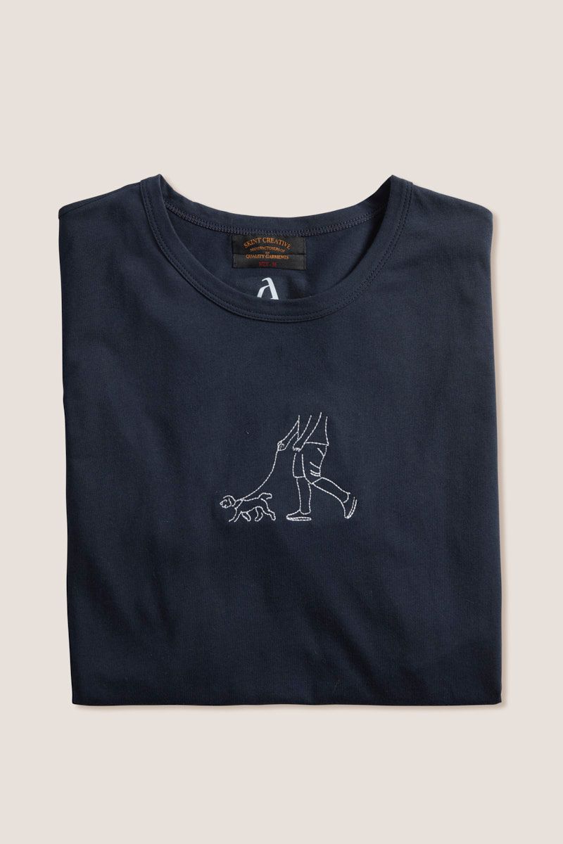 חולצת T עם רקמה גברים